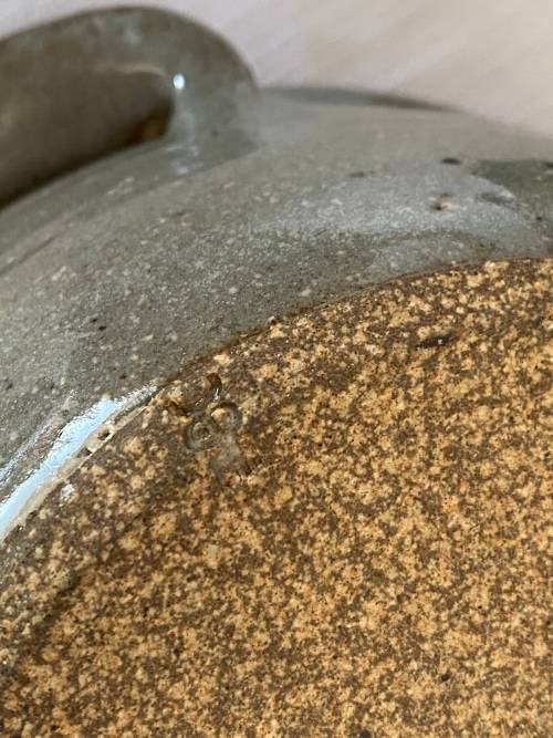 STEVE SHAPIRO 1945 POTTER SIGNED GLAZED POTTERY BOWL AND LID