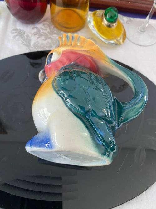 VINTAGE PARROT HANDPAINTED STAMPED 5023 CHARACTER JUG