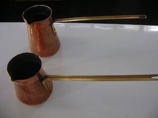 COPPER & BRASS GREEK COFFEE MAKERS