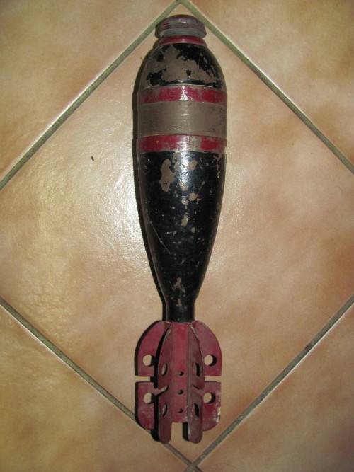 Mortar Bomb very old British 3" Deactivated