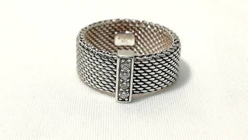Tiffany&co Sterling silver Diamond ring