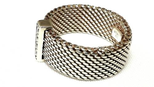 Tiffany&co Sterling silver Diamond ring