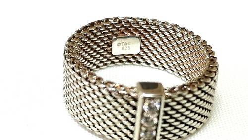 Tiffany&co Sterling silver Diamond ring