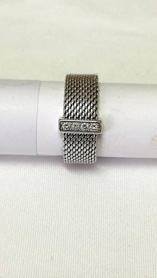 Tiffany&co Sterling silver Diamond ring