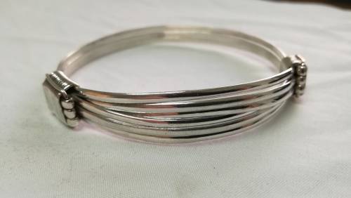 Sterling silver bangle and ring set