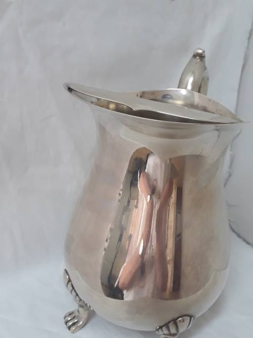 Vintage silver plate water pitcher