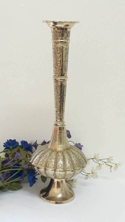 Vintage brass vase