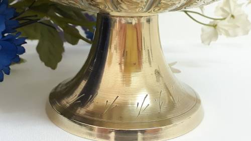 Vintage brass vase