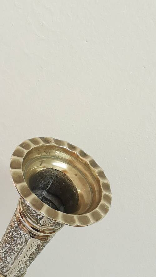 Vintage brass vase