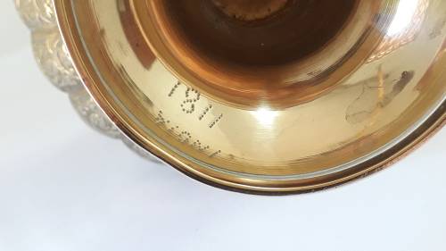 Vintage brass vase