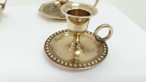 Vintage brass candle holders