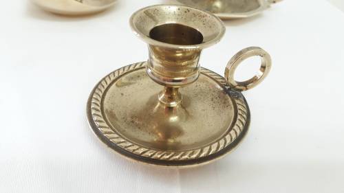 Vintage brass candle holders