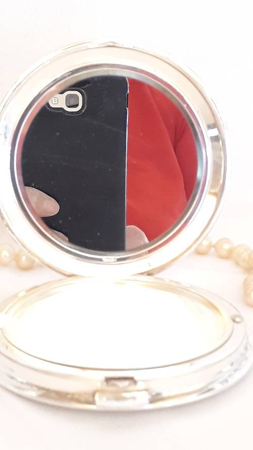 Vintage German silver compact