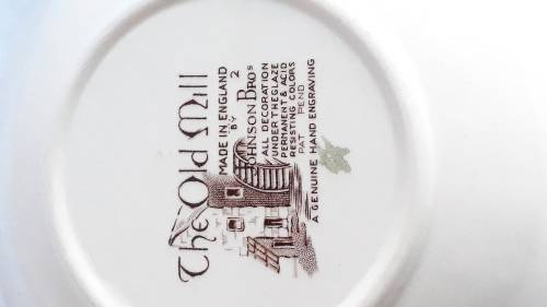 Vintage Johnson Bros `The Old Mill` serving bowl