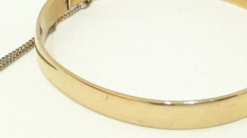 Vintage 9ct gold on Metal Core bangle