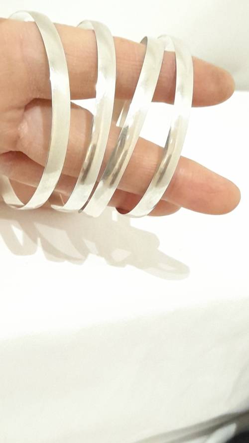 Sterling silver bangles