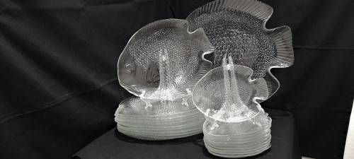 Vintage Arcoroc fish plates