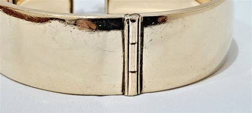 Vintage 9ct Metal Core broad bangle