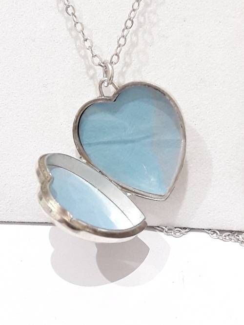 Sterling silver heart locket