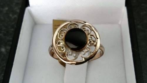 Vintage 14ct Yellow Gold & Onyx Ring.