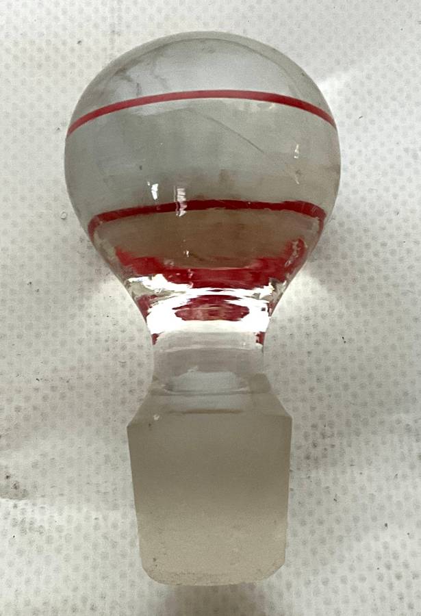 Prettiest little hand-painted water carafe with stopper