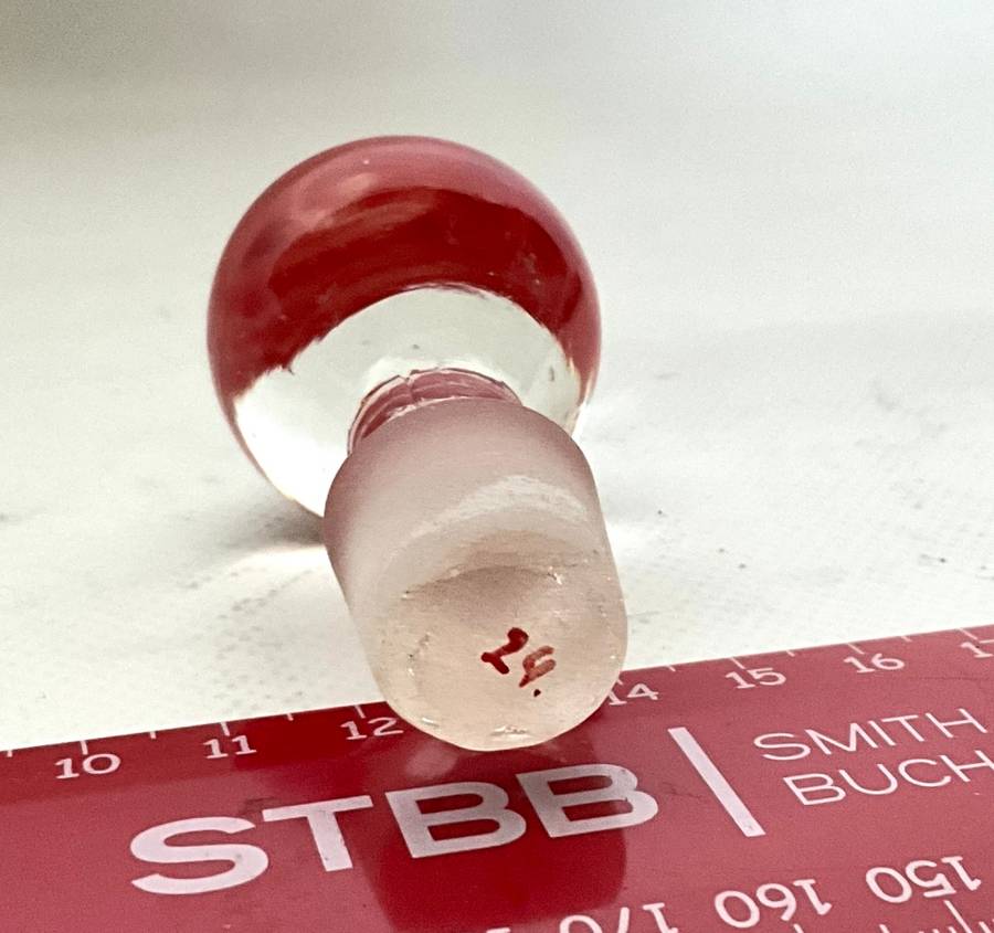 Prettiest little hand-painted water carafe with stopper