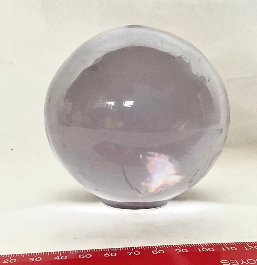 Plastic crystal ball sized globe