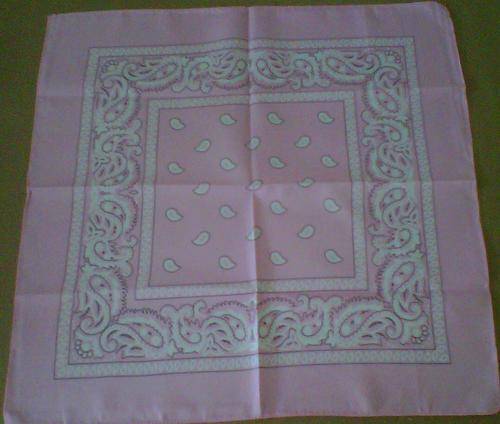 bandanna scarf 54 cm x 54 cm bandana pink