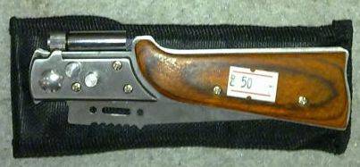 Knife Switch blade 11 cm with led torch with free pouch flick knife