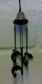 windchime metal dolphin