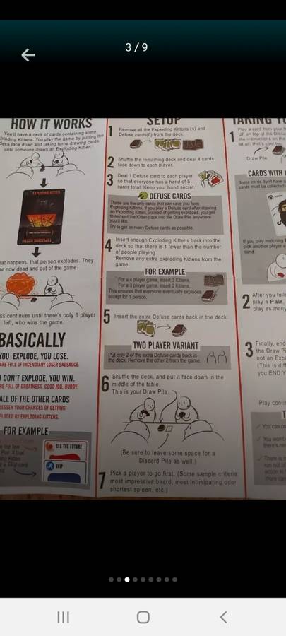 Exploding Kittens card game