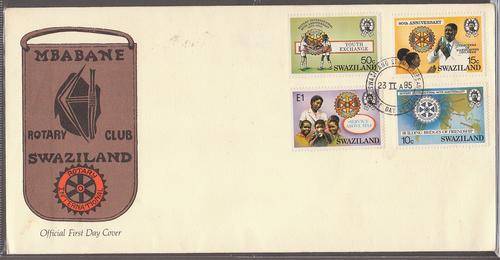 Swaziland  1985  FDC  Mbabane Rotary Club