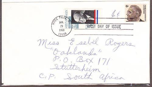 1966 First Day Issue. Used.