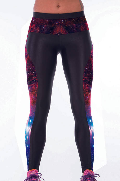 Galaxy design Gym tights S-M