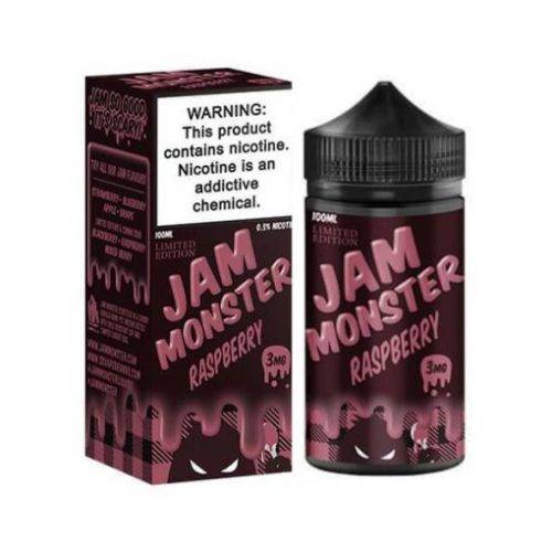 JAM Monster Raspberry Vape E-Liquid Juice 3mg 100ML AUTHENTIC !