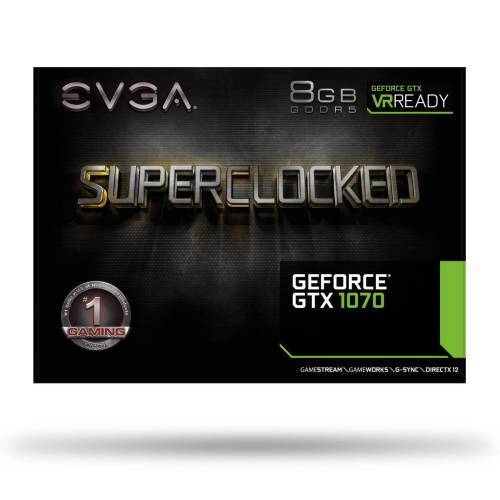 EVGA 1070 SUPERCLOCKED Edition 8GB GPU - Preowned