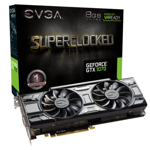 EVGA 1070 SUPERCLOCKED Edition 8GB GPU - Preowned
