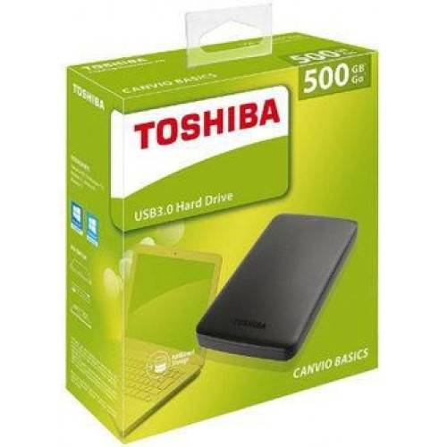 Toshiba Canvio Basics 2.5" USB 3.0 External Harddrive 500GB - Black