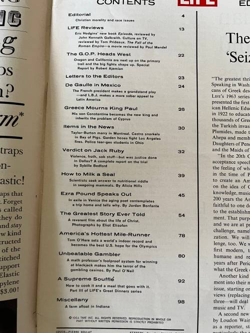 Life Magazine March 27 1964