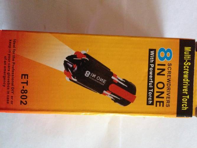8 in 1 Srewdriver Torch