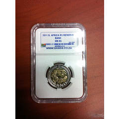 2 X VERY RARE 2011 RESERVE BANK ANNIVERSARY - GRADED NS65#BID PER COIN