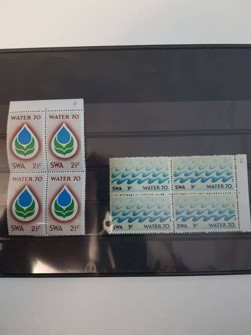 SACC 236-237 Water 70 Campaign MNH C/Blocks of 4