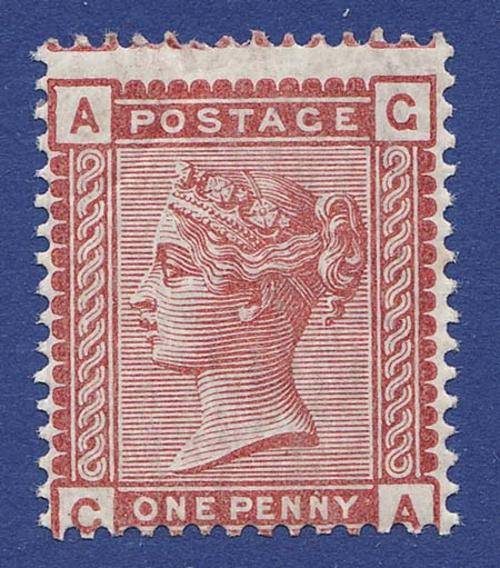 ***QUEEN VIC 1880 1d VENETIAN RED SG 166"GA" GOOD UNMOUNTED MINT!!!!***
