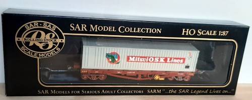 SARM SAR Container wagon with Kadees boxed