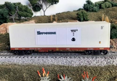 SARM SAR Container wagon with Kadees boxed