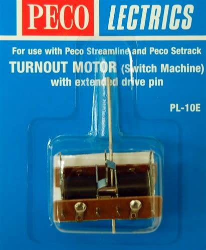 Peco point motor with extended pin plus mounting plate