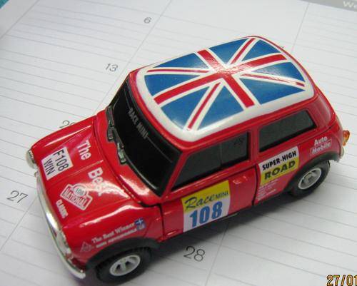 MINT BRITISH MINI COOPER TRANSFORMER  (NOT LESNEY OR CORGI)