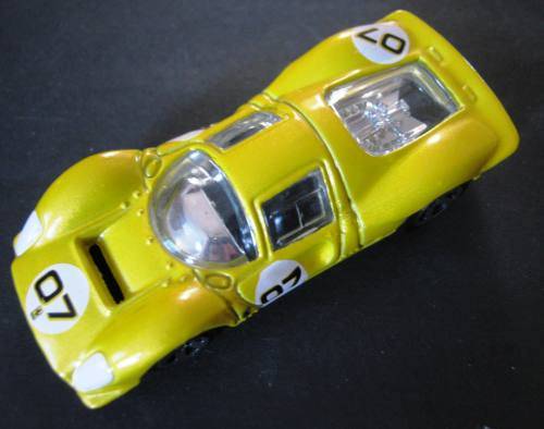 FANTASTIC MINT "FERRARI P4" LE MANS RACING CAR BY MATTEL HOTWHEELS. NOT DINKY OR LESNEY.