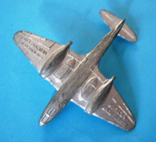 1945 BRITISH POST-WAR "GLOSTER METEOR" JET BY MECCANO DINKY FROM ENGLAND.