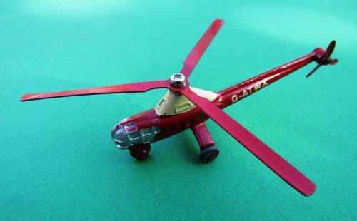 VERY SCARCE VINTAGE DIE-CAST METAL NO 716 SIKORSKY HELICOPTER BY DINKY TOYS, ENGLAND.